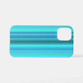 Blaue grüne Regenbogenstreifen iPhone Hülle (Rückseite (Horizontal))