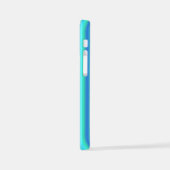 Blaue grüne Regenbogenstreifen iPhone Hülle (Linke Seite)
