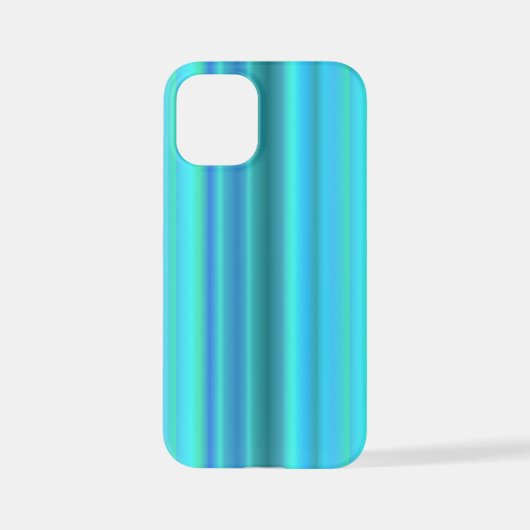 Blaue grüne Regenbogenstreifen iPhone Hülle (Rückseite)