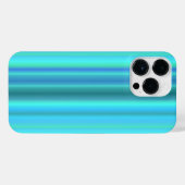 Blaue grüne Regenbogenstreifen iPhone Hülle (Rückseite (Horizontal))