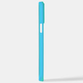 Blaue grüne Regenbogenstreifen iPhone Hülle (Rechte Seite)