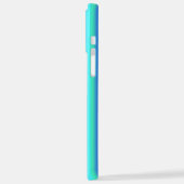 Blaue grüne Regenbogenstreifen iPhone Hülle (Linke Seite)