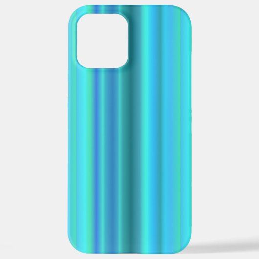 Blaue grüne Regenbogenstreifen iPhone Hülle (Rückseite)