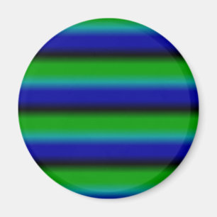 Blaue grüne Regenbogenstreifen Magnet