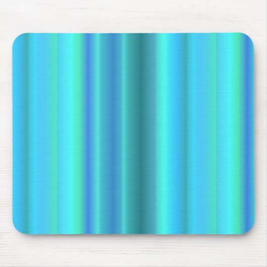 Blaue grüne Regenbogenstreifen Mousepad (Vorne)