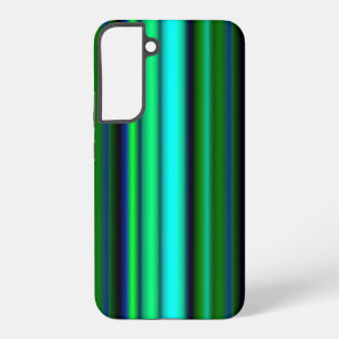 Blaue grüne Regenbogenstreifen Samsung Galaxy Hülle