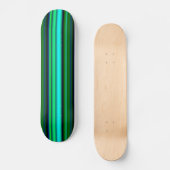 Blaue grüne Regenbogenstreifen Skateboard (Vorderseite)
