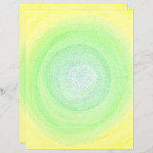 Blaue grüne Spur auf gelber Wasserfarbe, Papier