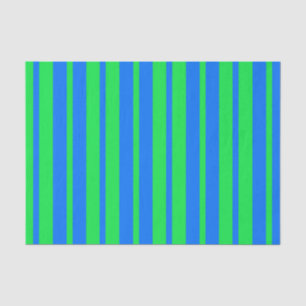 Blaue grüne stilvolle Streifenmuster-Design Seidenpapier
