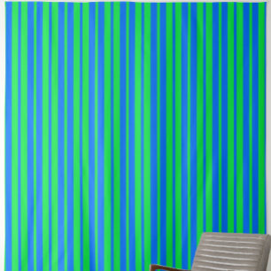 Blaue grüne stilvolle Streifenmuster-Design  Stoff
