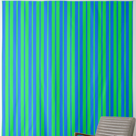 Blaue grüne stilvolle Streifenmuster-Design  Stoff