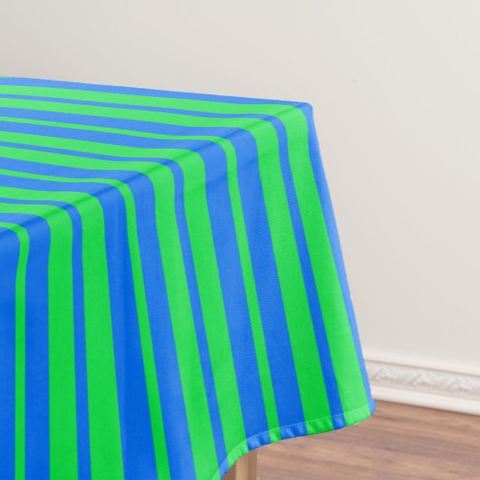 Blaue grüne stilvolle Streifenmuster-Design Tischdecke