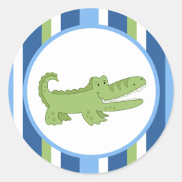 Blaue/grüne Umschlag Aufkleber/Topper 20 Runder Aufkleber