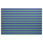 Blaue, grüne und hellgraue Streifen Muster Stoff (Fat Quarter (45,7 x 55,9 cm))