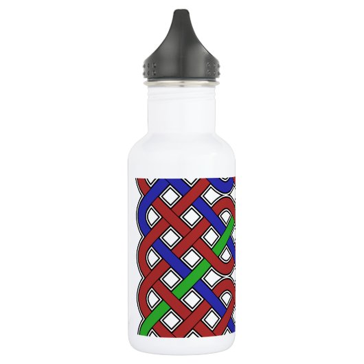 Blaue, grüne und rote keltische Knochen Trinkflasche (Links)