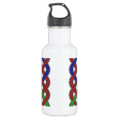 Blaue, grüne und rote keltische Knochen Trinkflasche (Rückseite)