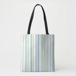 Blaue grüne und weiße Streifen Tasche