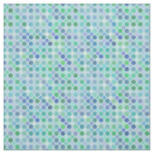 blaue, grüne, violette, blaue und rosa Punkte Stoff (Muster)