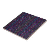Blaue, grüne, violette, rosa Quadrate mit Streifen Fliese (Seite)
