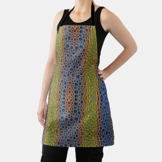 Blaue grüne Wassertropfen Abstrakt Schürze (InSitu)