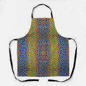 Blaue grüne Wassertropfen Abstrakt Schürze (Vorderseite)