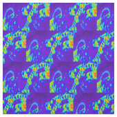 Blaue/grüne Wellenmuster Stoff (Muster)