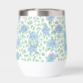 Blaue Grüne Wildblumen-Wasserfarbe (Rückseite)