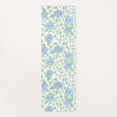 Blaue Grüne Wildblumen-Wasserfarbe Yogamatte (Vorderseite)