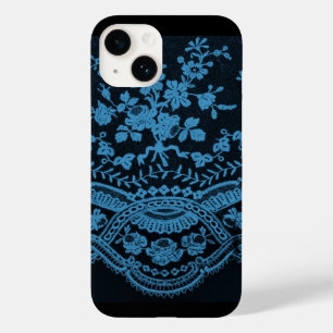 Blaue Grunge-Spitze Case-Mate iPhone 14 Hülle