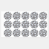 Blaue Guinea Etiketten (Blatt)