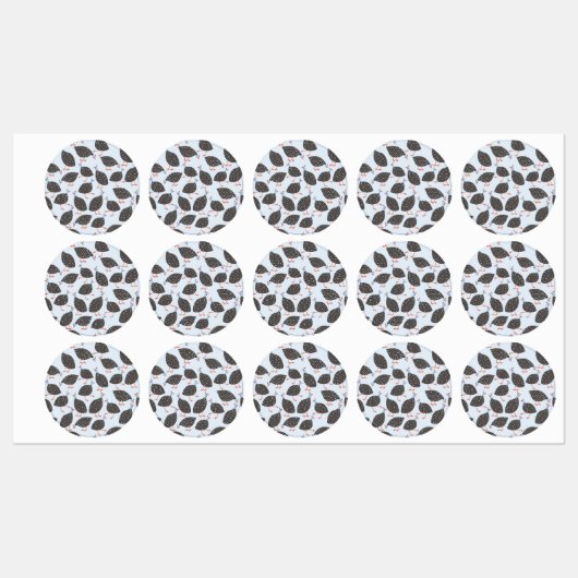 Blaue Guinea Etiketten (Blatt)