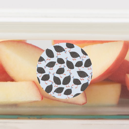 Blaue Guinea Etiketten (Befestigt)