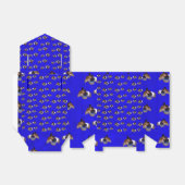 Blaue Guinea-Schweinemuster, Geschenkschachtel (Ungefaltet)
