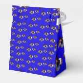 Blaue Guinea-Schweinemuster, Geschenkschachtel (Rückseite)