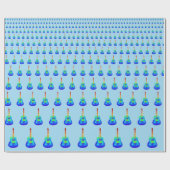 BLAUE GUITARS GESCHENKPAPIER (Flach)