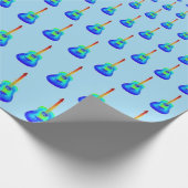 BLAUE GUITARS GESCHENKPAPIER (Ecke)