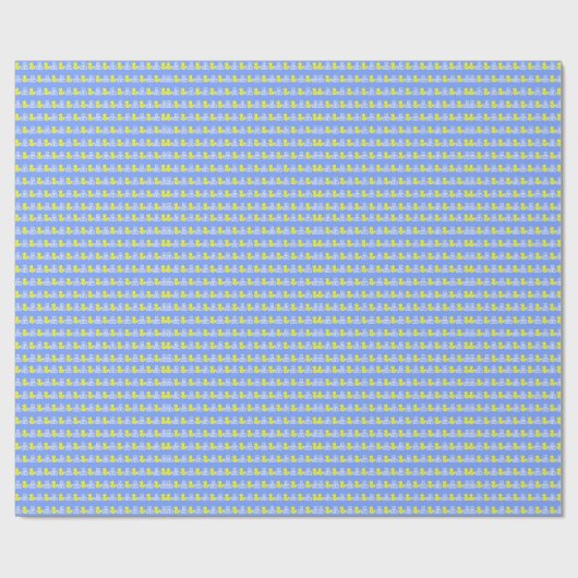 Blaue Gummiente Geschenkpapier (Flach)