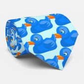 Blaue Gummiente, Krawatte (Gerollt)