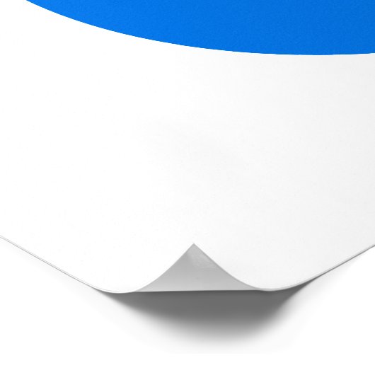 Blaue Gummiente Poster (Ecke)