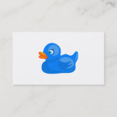 Blaue Gummiente, Visitenkarte (Rückseite)