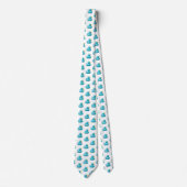 Blaue Gummienten durch Lagerhalter Krawatte (Vorderseite)