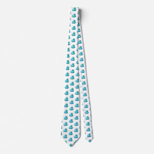 Blaue Gummienten durch Lagerhalter Krawatte (Vorderseite)