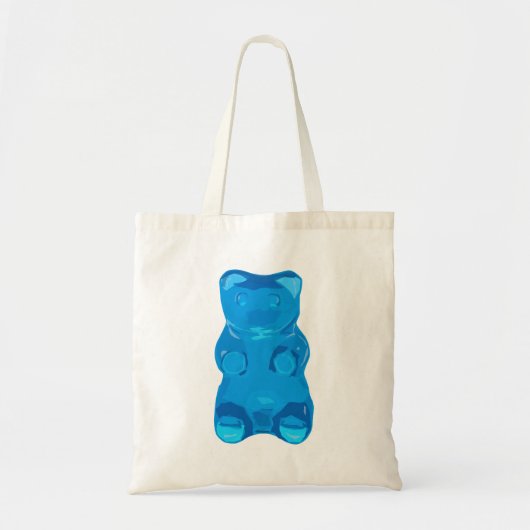 Blaue Gummybear Illustration Tragetasche (Vorne)