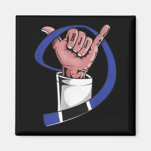Blaue-Gürtel-Krieger_ brasilianisches Jiu Jitsu Magnet