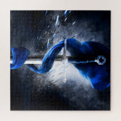 Blaue Gürtelschwert Puzzle (Horizontal)