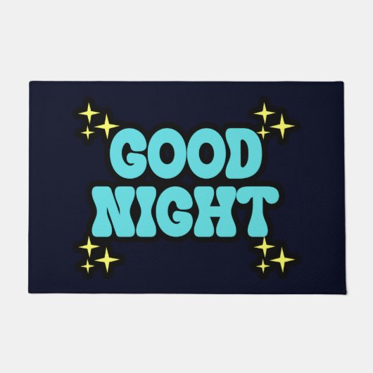 BLAUE GUTE NACHT FUßMATTE (Vorderseite)