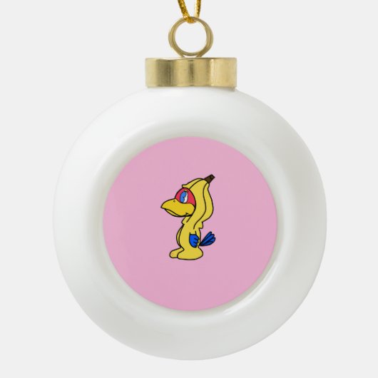 Blaue Häher Keramik Kugel-Ornament (Vorderseite)