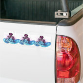 Blaue Hände, ruhige Gedanken Autoaufkleber (Auf Lkw)