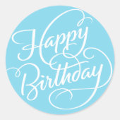 BLAUE HAPPY BIRTHDAY | STICKER (Vorderseite)