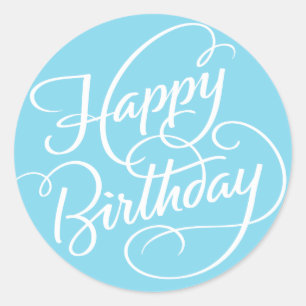BLAUE HAPPY BIRTHDAY   STICKER
